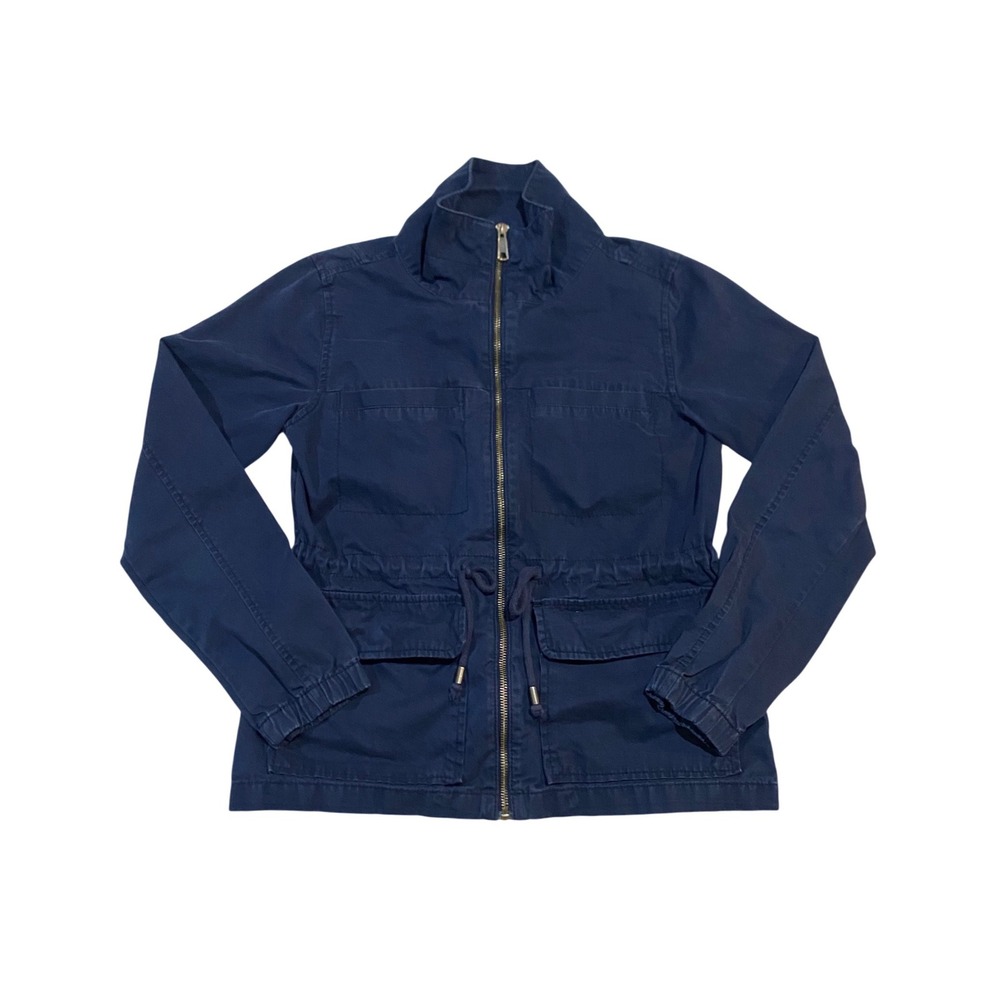 Old Navy Womens Navy Blue Cotton Field Utility Jacket S 437889-04